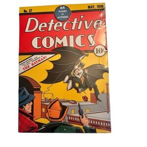Metal Tin wall hanging sign Detective Comics Batman Edition #1 1938 11x8 inch